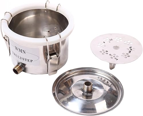 Miniatura 5 de YUEWO 3 macetas DIY 5 galas20 litros Moonshine Still Copper Water Alcohol Distiller Home Brew Wine Making Kits con Thumper Keg para DIY Brandy