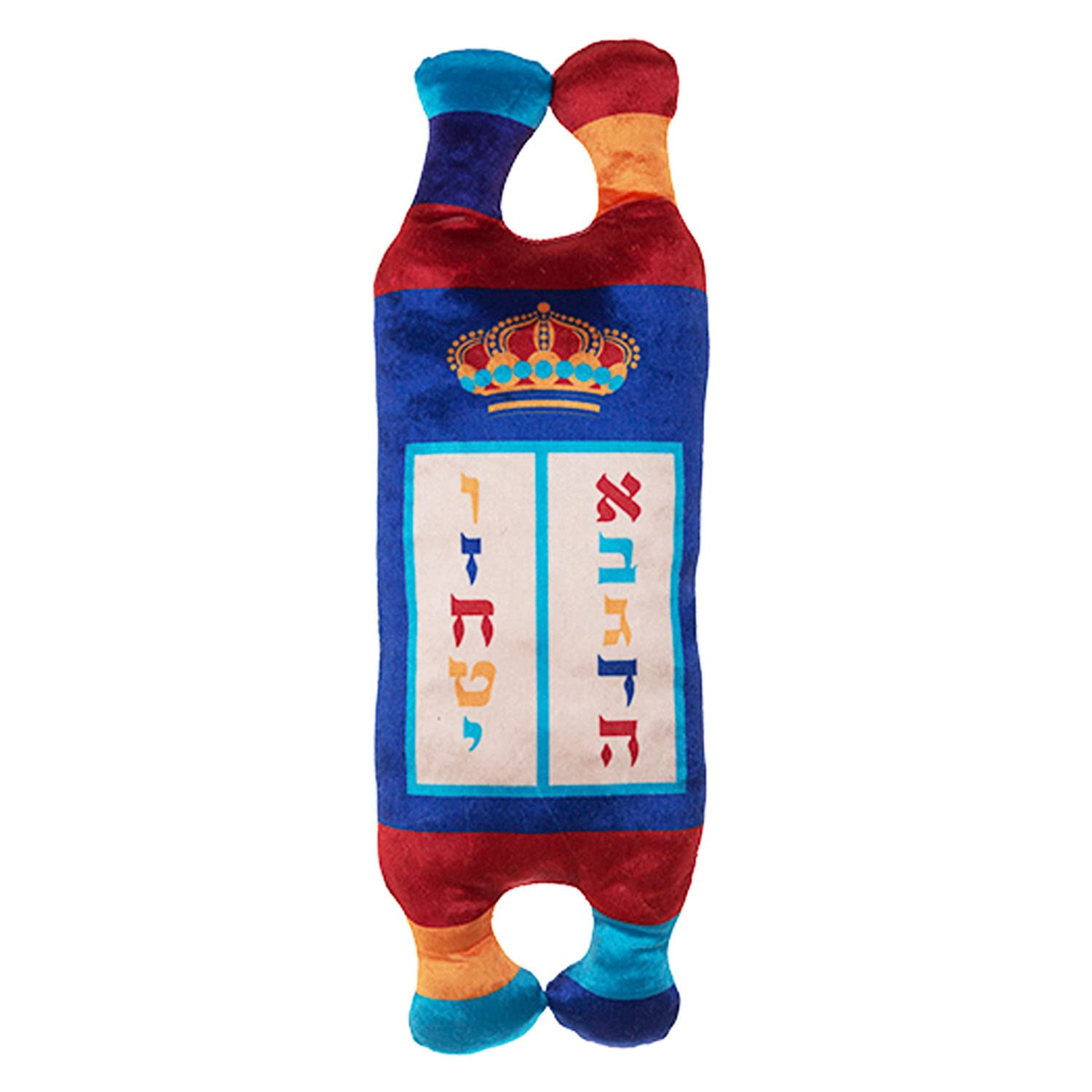 Soft Plush Torah -18" x 6" Judaica Toy for Kids- Jewish Scroll Tora Scroll with Luchos on it - Jewish Gift for Children on Simchat Torah, Sukkot, Hight Holiday, Shabbat.