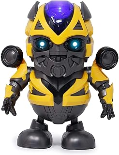 Fascryla Dancing Robot Hero Toys with Light Music Dancing Toy for Boys Girls Gift for Christmas Birthday Dancing Robot Toy,Electric Dancing Walking Robots Musical Sounds Toys with Music and Lights