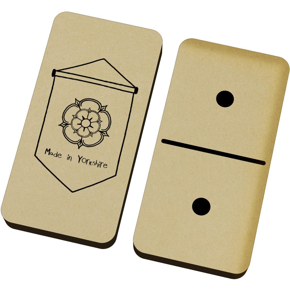 Azeeda 'Made in Yorkshire Banner' Domino Set & Box (DM00054668)