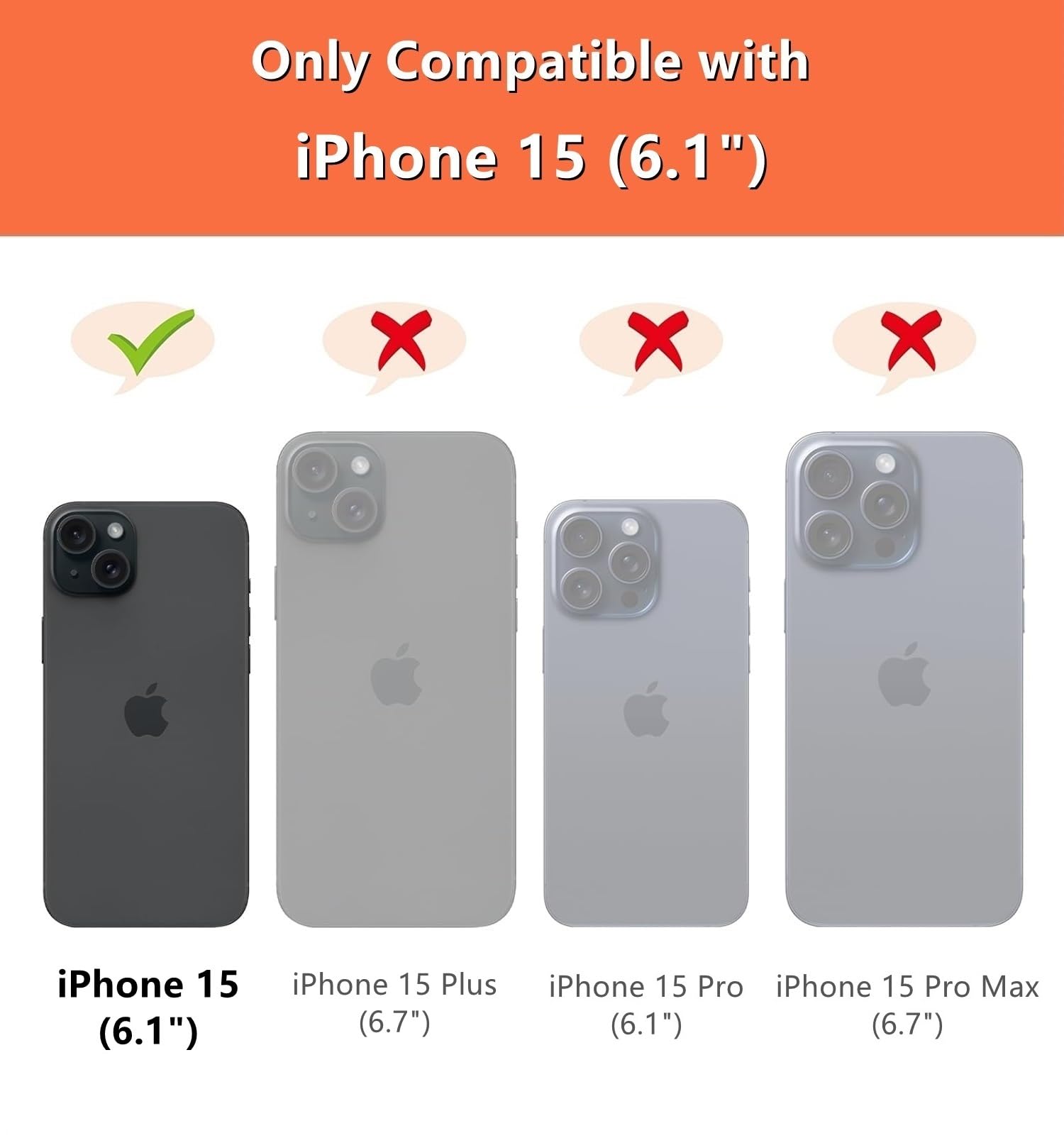 iCoverCase for iPhone 15 Wallet Case with Credit Card Holder and Wrist Strap, RFID Blocking Genuine Leather Flip Magnetic Cell Phone Cover Case for iPhone 15 6.1 Inch (Yellow)