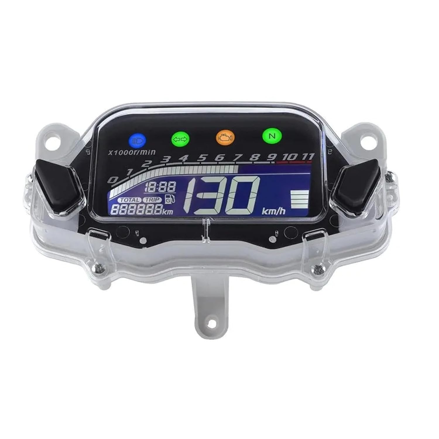 Motorcycle Speedometer Tachometer Motorcycle Speedometer Digital Display Multi-Function Instrument Panel for HO&ND&A TitanCG160 CG150
