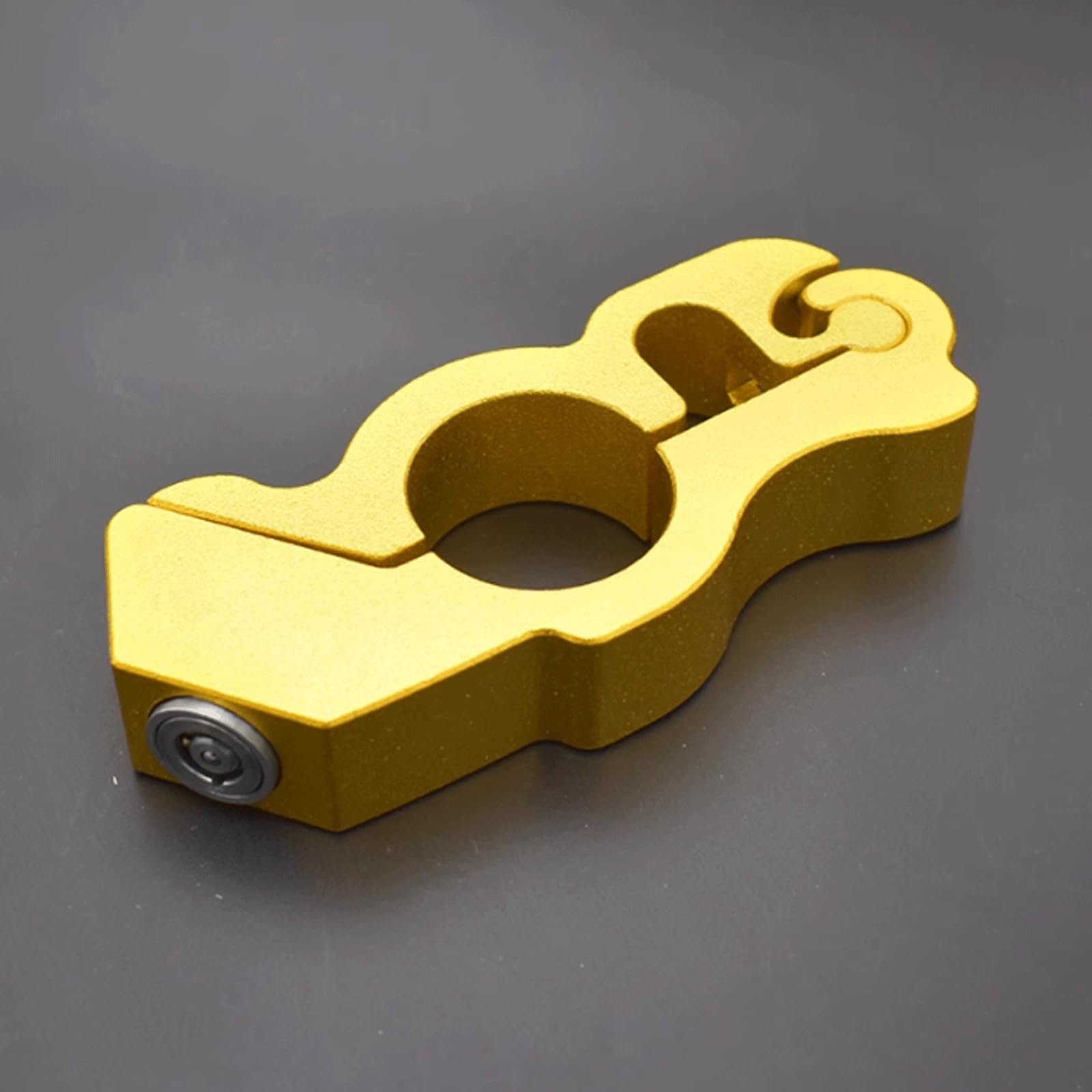 KRILLIQ Blocco antifurto Confezione da 2 Accessori Dorati per Moto Blocco Impugnatura per Moto in Metallo Blocco Freno per Bici da Cross di Massima Sicurezza per Scooter Motociclo