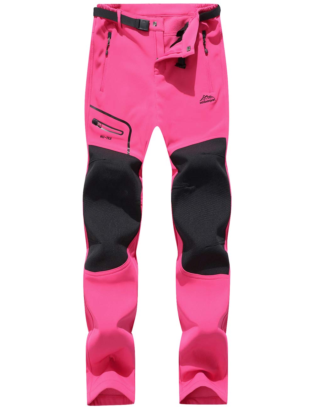 DAFENP Pantaloni Trekking Donna Invernali Impermeabile Pantaloni Sci Termici Softshell Pantaloni Neve Montagna Escursionismo Caldo All'aperto