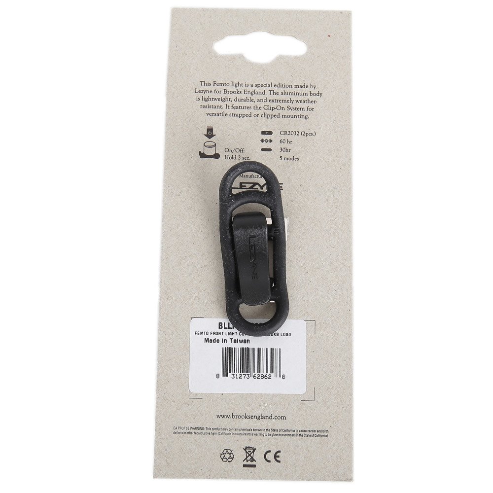 【美品】Brooks / LEZYNE フェムトフロント&ライト セット BROOKS（ﾌﾞﾙｯｸｽ）×LEZYNE(レザイン）コラボ限定ライト | COGGEY