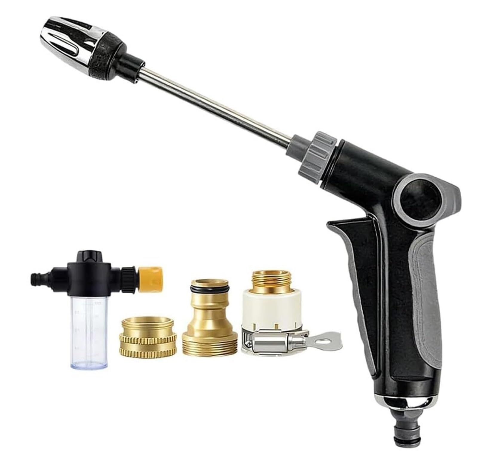 Lkvent A Djustable High Pressure Hose Nozzle Heavy Duty Garden Hose Nozzle Sprayer, For Car Wash Patio Lawn Cleaning