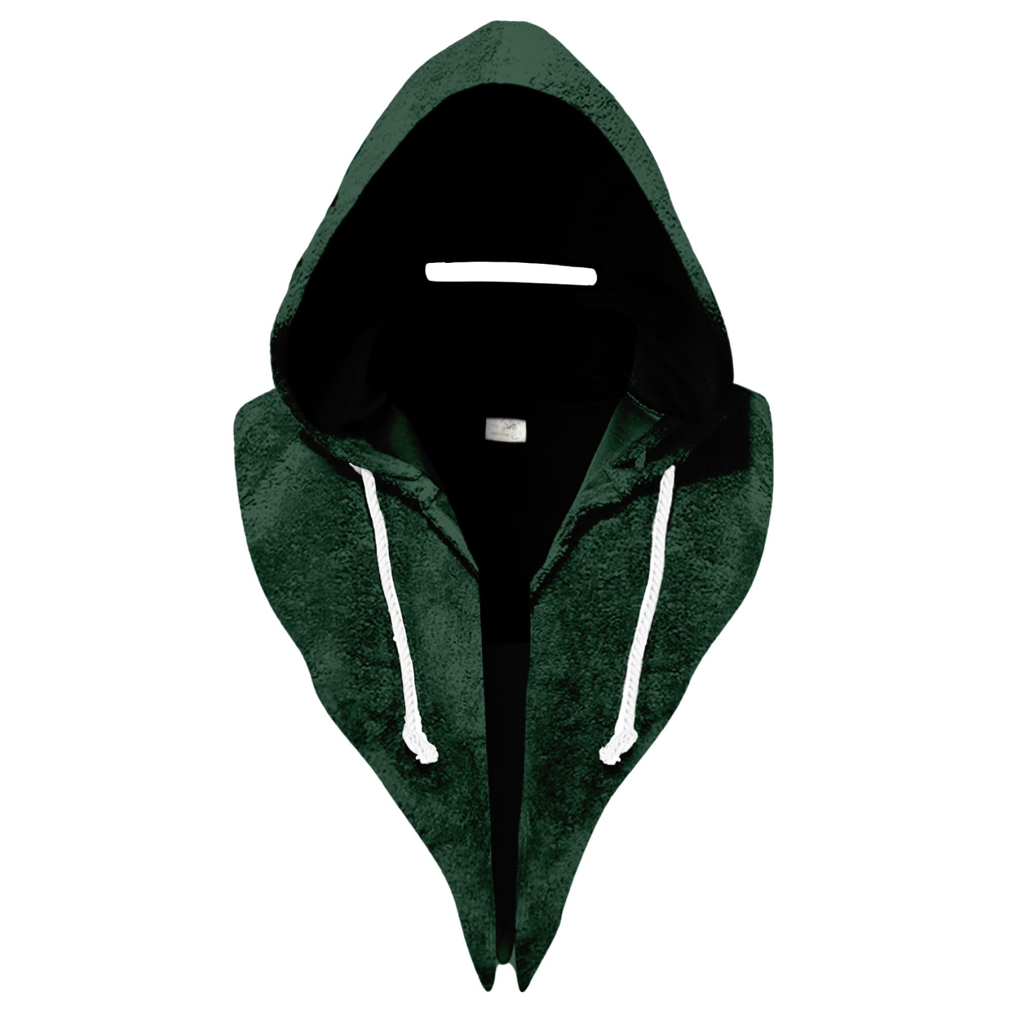 A.S. AllSportsHeadGear Cooling Hoodie Towel with Internal Pockets for Ice and Heat Packs, Soft, Breathable Absorbent Towel for Athletes, Gym, Daily Use, Green