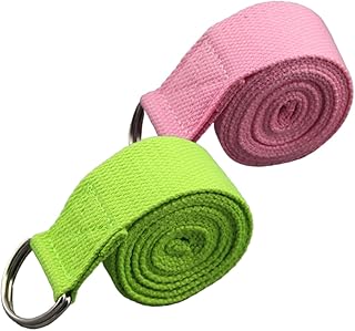 Toddmomy 2pcs yoga belt gym yoga strap stretch belt yoga straps fitness straps stretching bands yoga band yoga strap leg stretches exercise stretch bands Fitness Exercise Bands set sports