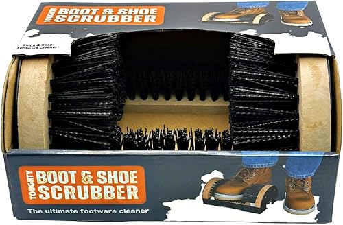 Miniatura 2 de Limpiador de botas con cepillo de mano, limpiador de botas y zapatos resistente para exteriores, cepillo raspador de botas, botas de vaquero y más,