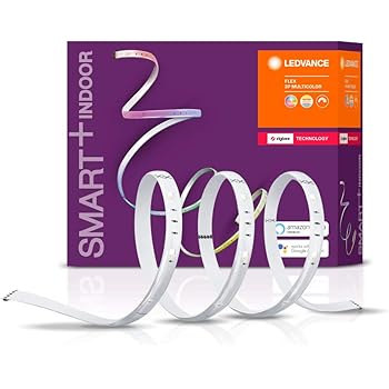 LEDVANCE Smart+ LED Streifen, ZigBee, warmweiß bis tageslicht (2000K - 6500K), Farbsteuerung, Länge 3x60cm, Direkt kompatibel mit Echo Plus und Echo Show (2. Gen.), Kompatibel mit Philips Hue Bridge