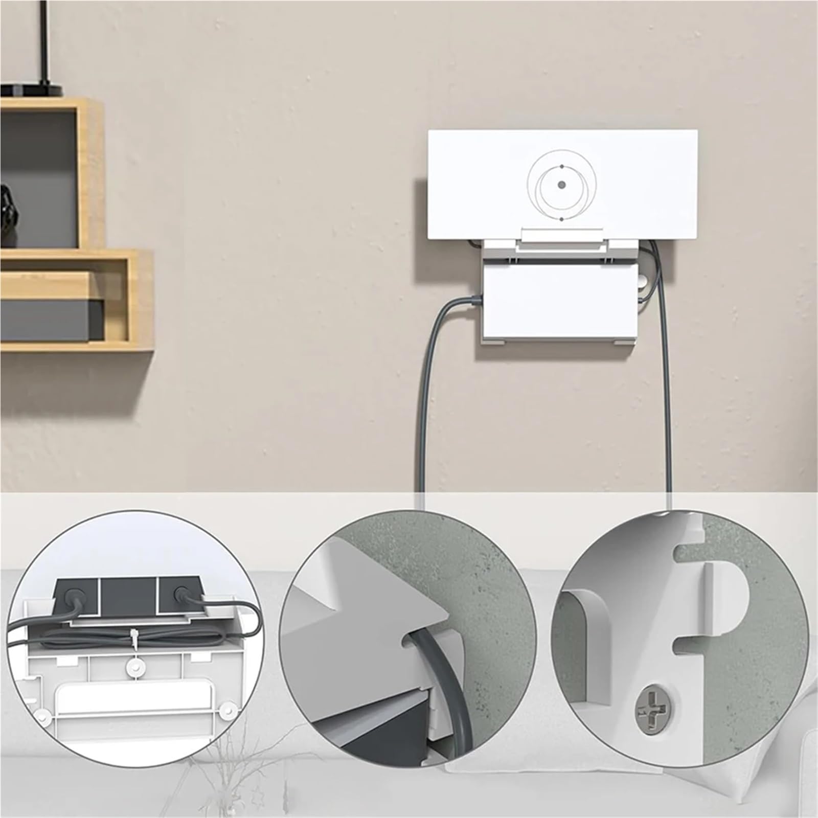Kit de montage mural 2 en 1 pour routeur Starlink Gen 3 pour routeur standard Starlink et bloc d'alimentation