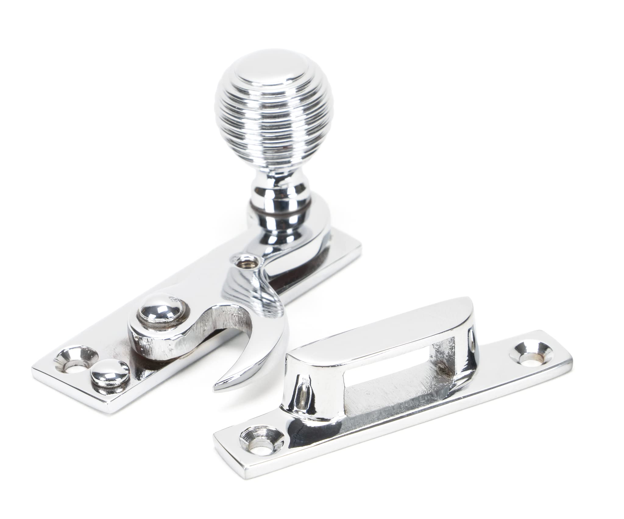 From The Anvil Polished Chrome Beehive Sash Hook Fastener from B&Q
