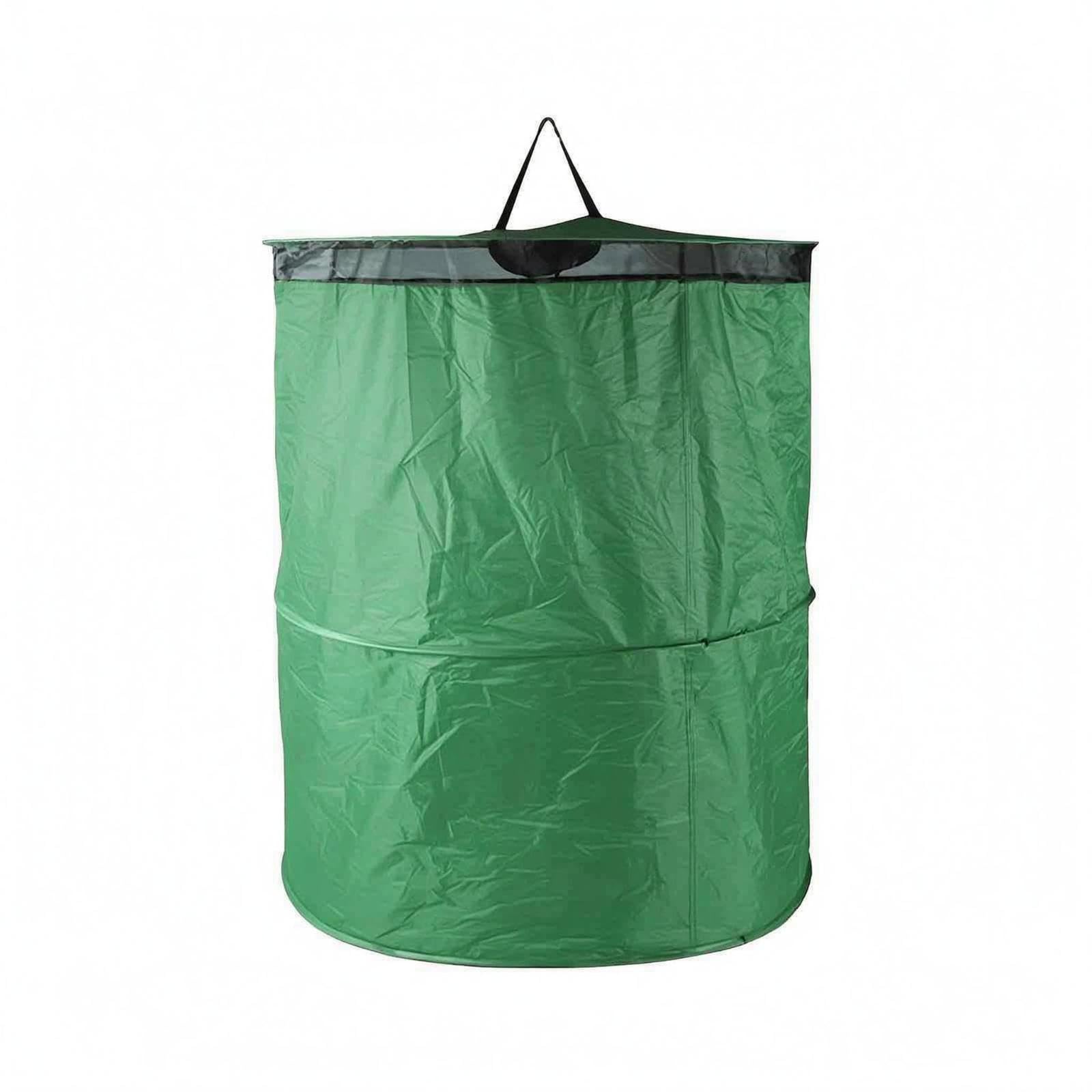 Hat-Shaped Tent Carry Handle Portable Instant-Setup Tent Green Material S-image-0