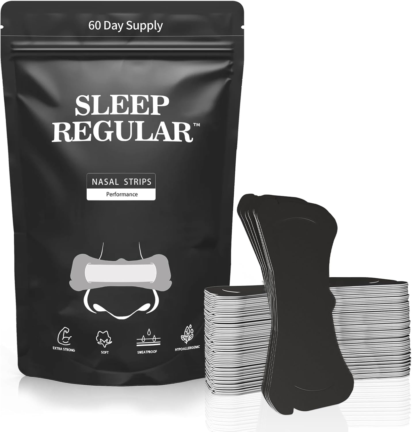 30 Pcs Nose Strips Reduces Snoring & Enhances Sleep, Skin-Friendly Breathing Nasal Strip Nose Tape For Sleeping, Nasal Strips For Breathing Improves Sleep and Sports,Universal Fit-image-42