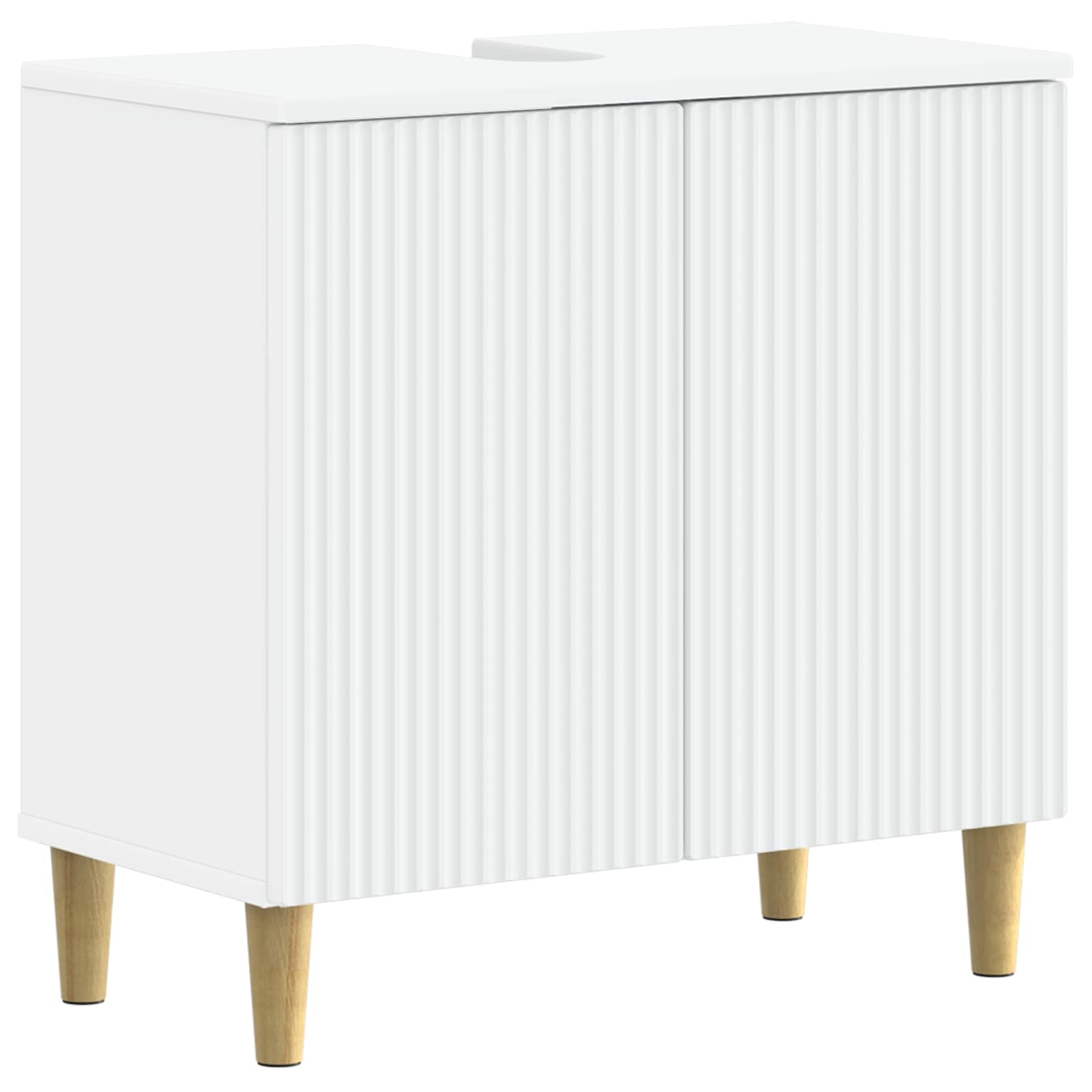 ARNHEM - Armario para lavabo (59,5 x 31,5 x 59 cm), color blanco