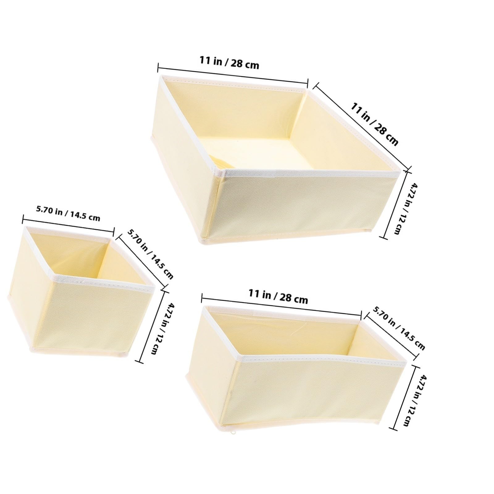 NUOBESTY Organizador de Cajones 12 Piezas Plegable para Ropa Interior