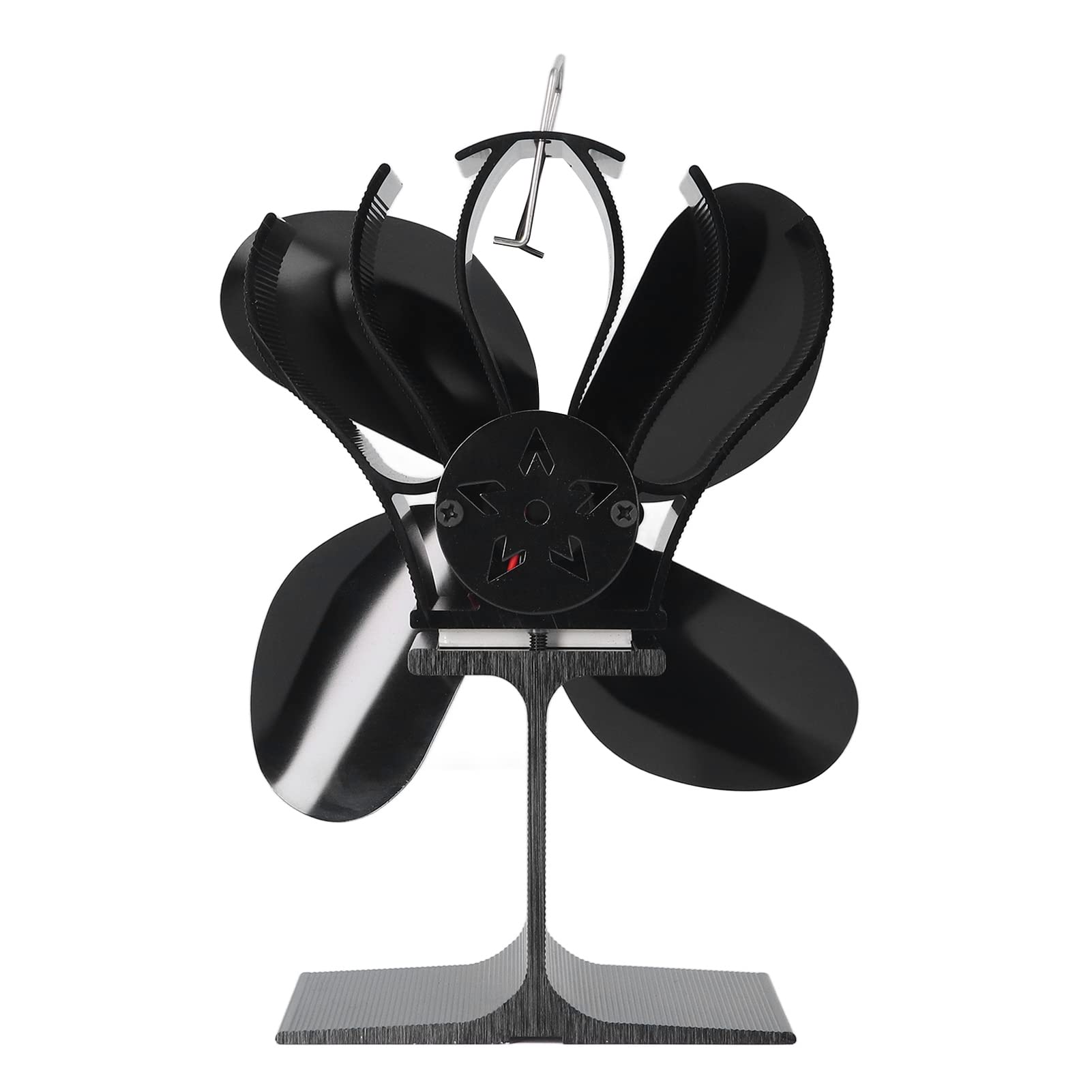Zerodis Ventilatore per Stufa a Legna, Ventilatore Termoelettrico a 4 Pale 160-220 CFM Funzionamento Silenzioso Tecnologia Migliorata Ecologico Non Elettrico per Stufe a Legna Pellet e a