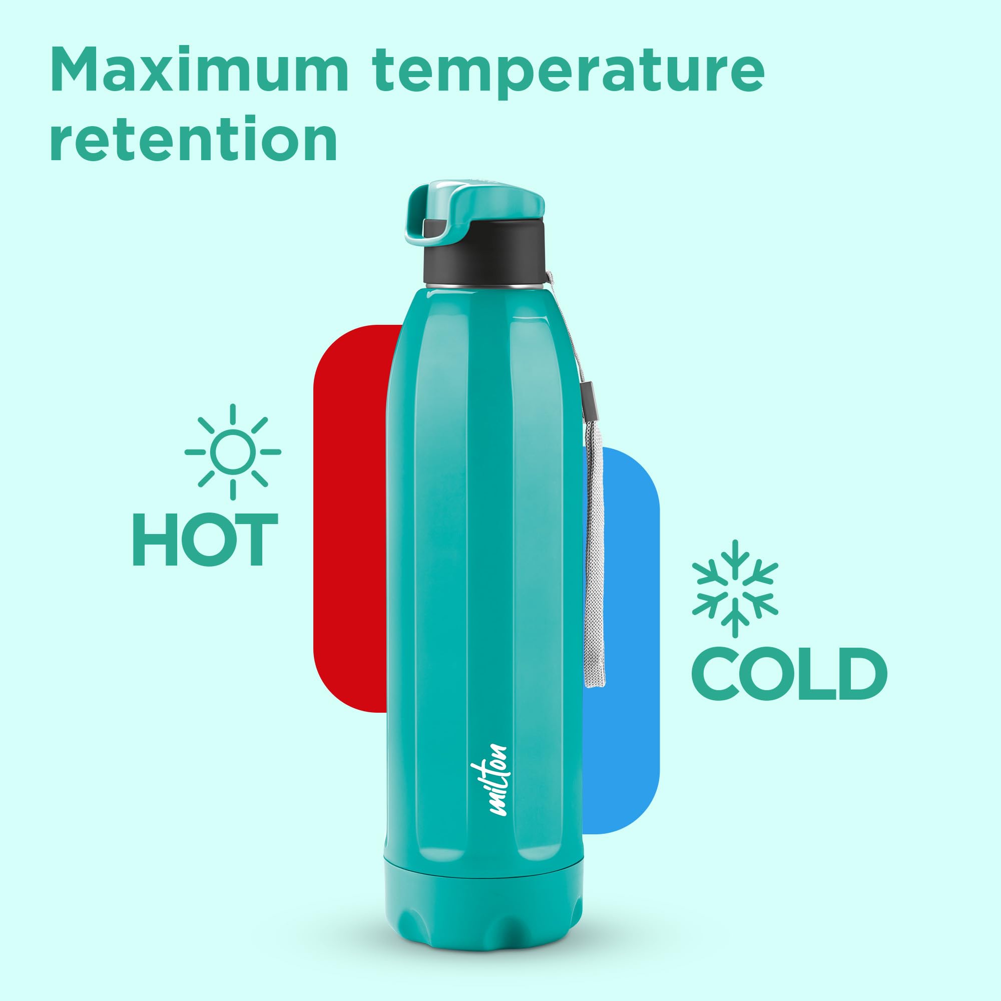 Milton Steel Meridian Thermoware Water Bottle - 630ml -3