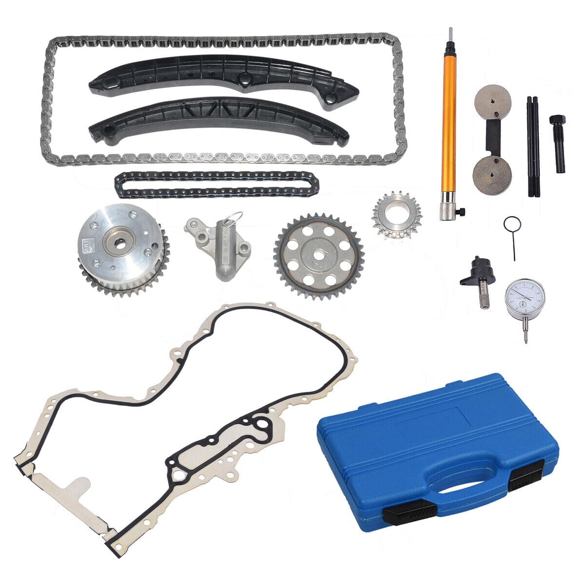 Kit di Catene di Distribuzione Strumento di Regolazione Compatibile con A1 A3 Golf Passat E0s 1.4 TSI CAV CAX CTH 03E109507S 03E109507K