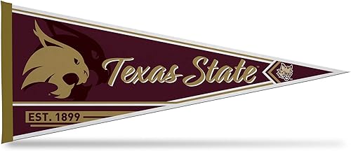 Vista 123 de Rico Industries NCAA Banderín Clásico de Fieltro para Decoración de Pared de 12" x 30" - Ideal para Decoración del Hogar/Dormitorio/Cueva de Hombre