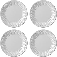 Vista 6 de UP UPware Chateau - Platos redondos de melamina para postre, platos pequeños para servir, para aperitivos, aperitivos y guarniciones, arena, 6