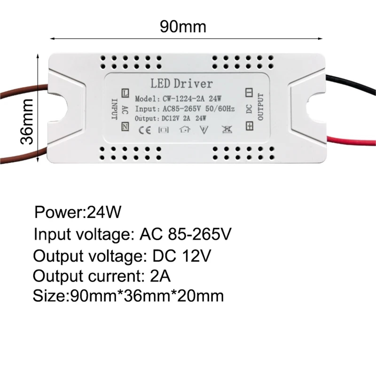 LED Netzteil 12V Transformator Treiber Adapter für CCTV AC110V 220V