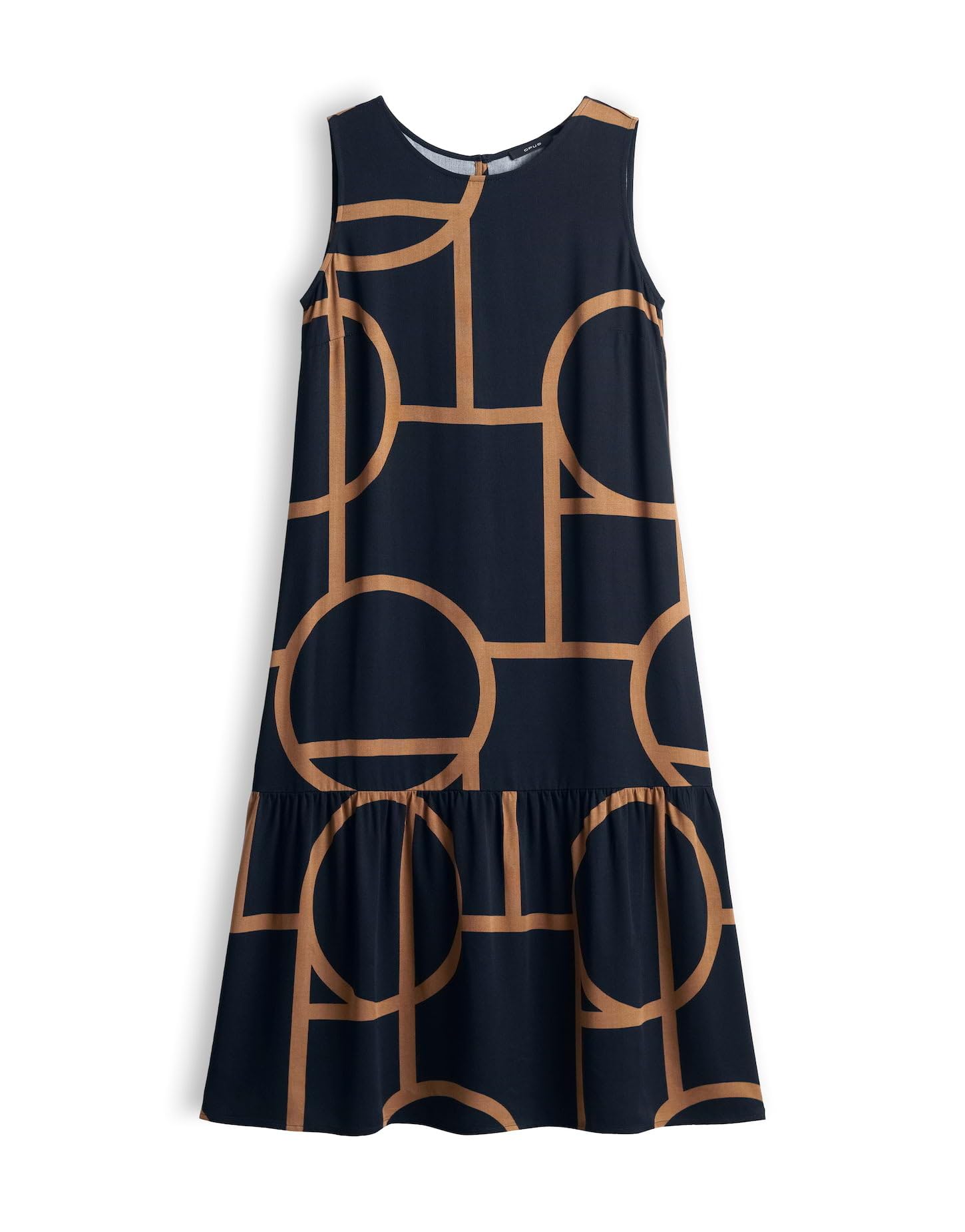 OPUS Damen Midikleid | Bedrucktes Midikleid mit Volant