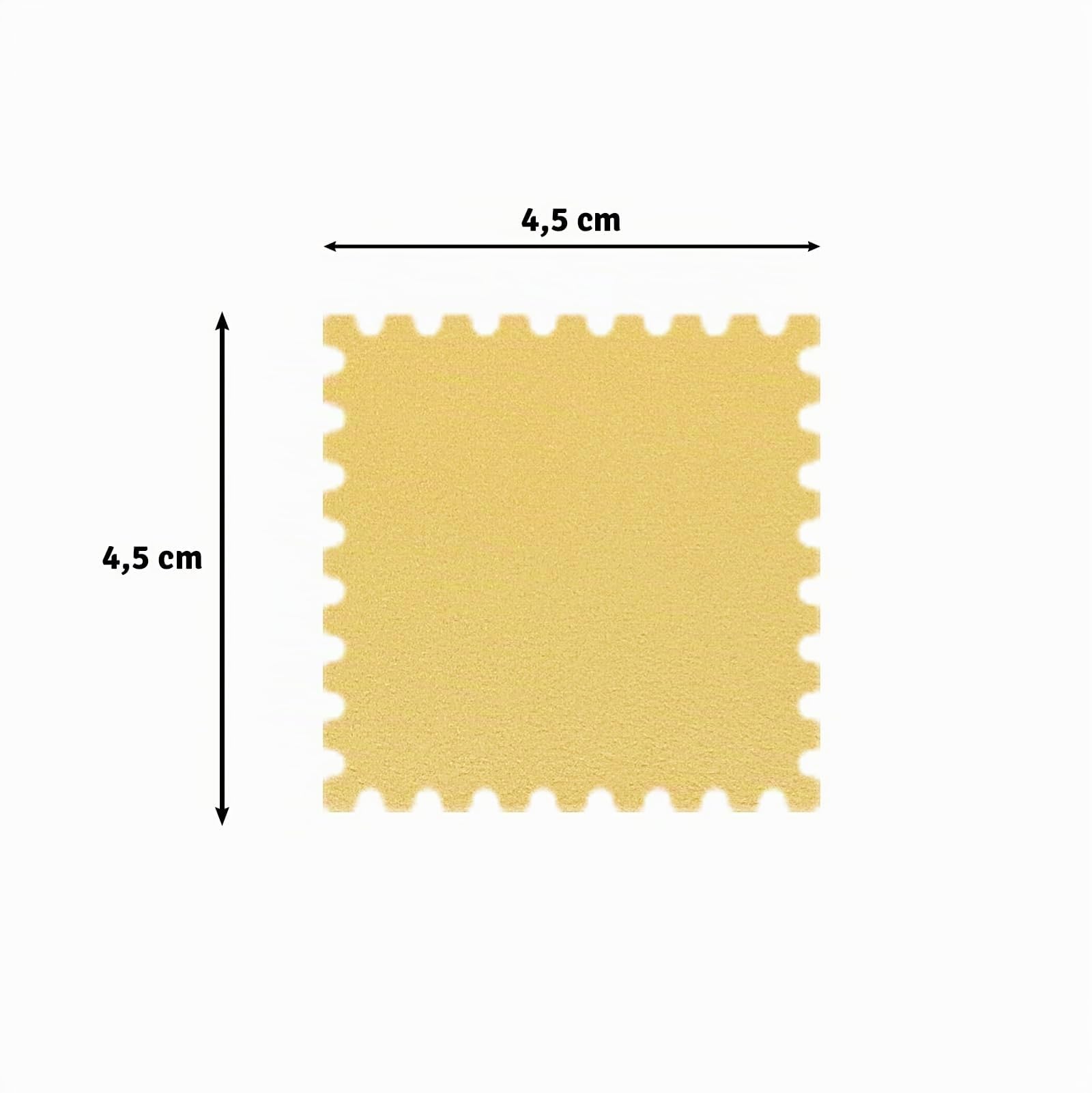Vaessen Creative Perforatrice quadrata – 4,5 x 4,5 cm – Fustella per carta fai da te, carta per album o decoupage