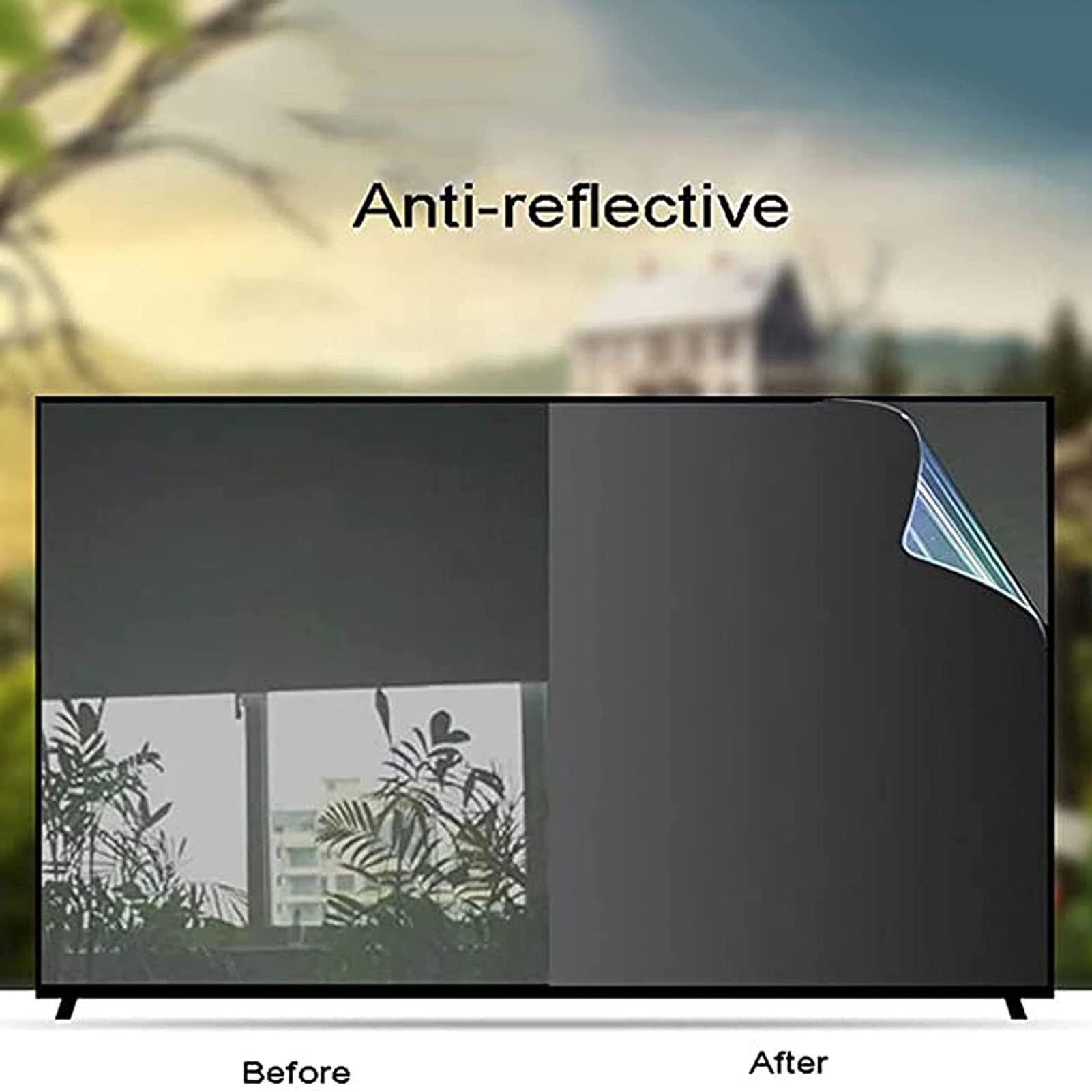 Protector de pantalla de TV antiluz azul, reduce la fatiga ocular, multifuncional, fácil de aplicar y quitar, amplia gama de usos (Hd Version 70inch/1538x869mm)