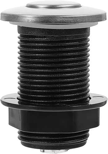 Luxshiny Botón de interruptor activado por aire para la parte de eliminación de basura del fregadero, bronce aceitado