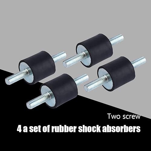 Miniatura 7 de Soportes aisladores de goma M6, paquete de 4 amortiguadores de bomba de compresor de aire M6, aislador antivibración, soportes de bobinas de goma,