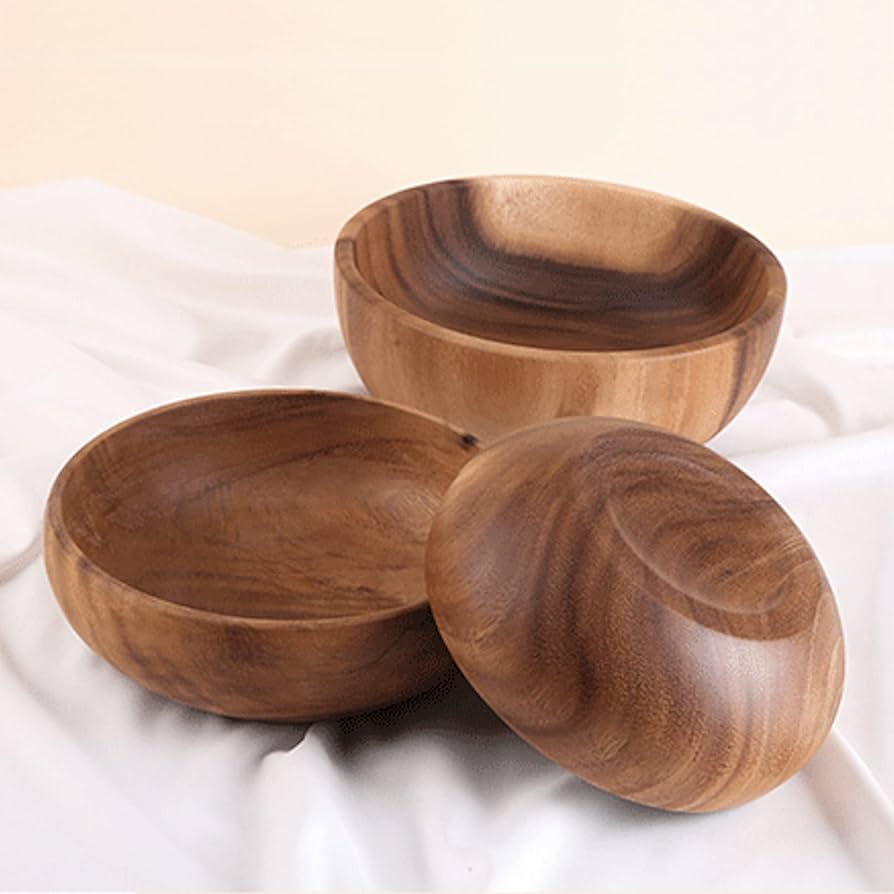 サラダボール Amazon.co.jp: UPTALY 特大木製サラダボウル (26 cm x 7.5 cm