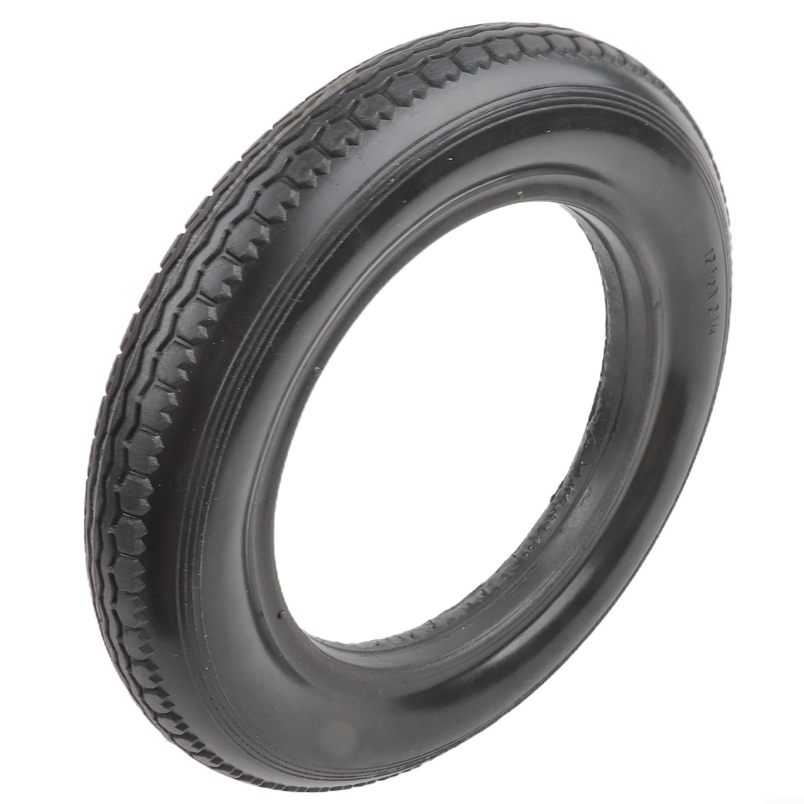 Solid Bike Tyre 12 Inch Anti Flat Solid Wheel 40-203 Puncture Proof Rubber Tire for Bicycle Scooter Stroller Pushchair Black