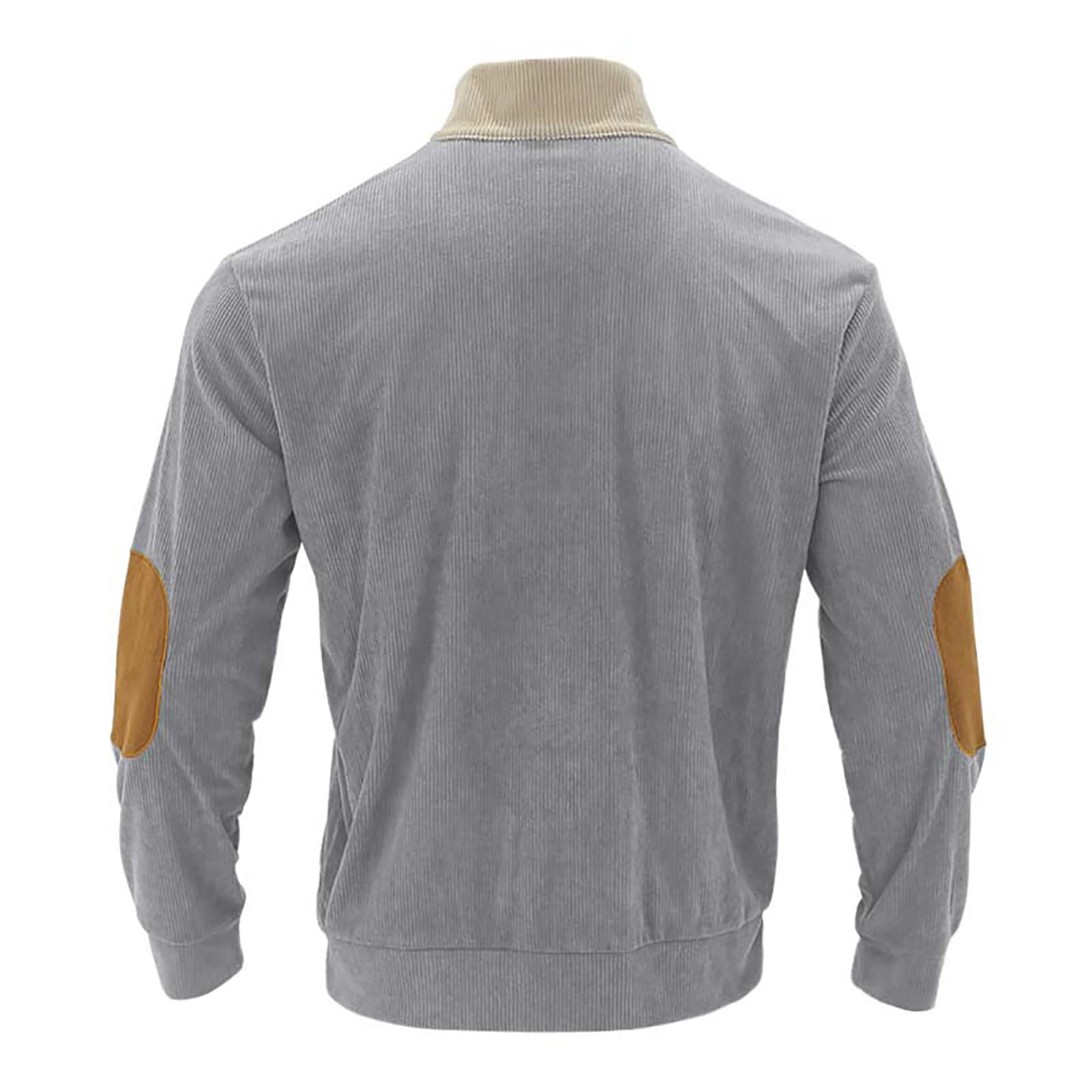 Ryehack Felpa Uomo Corduroy Manica Lunga Casual Henley T Shirt Leggera Maglione Pullover Top S-3XL