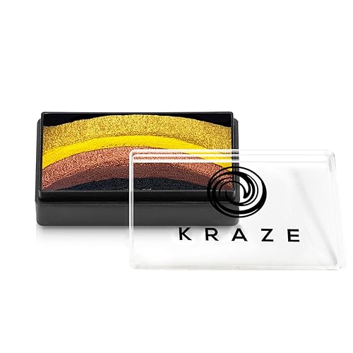 Kraze FX Dome Stroke The Royal Family - Cleopatra (0.88 oz), pintura profesional de cara y cuerpo de un solo trazo, pintura facial y corporal