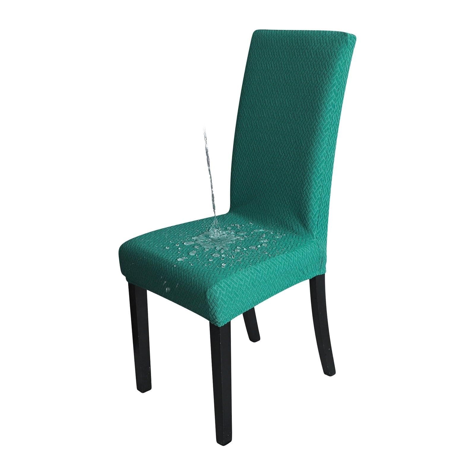 NMVAWIPT Waterproof Stretch Dining Chair Covers, Removable Washable Elastic Slipcovers, Ideal For Restaurant, Hotel, Ceremony(#6,5pcs)