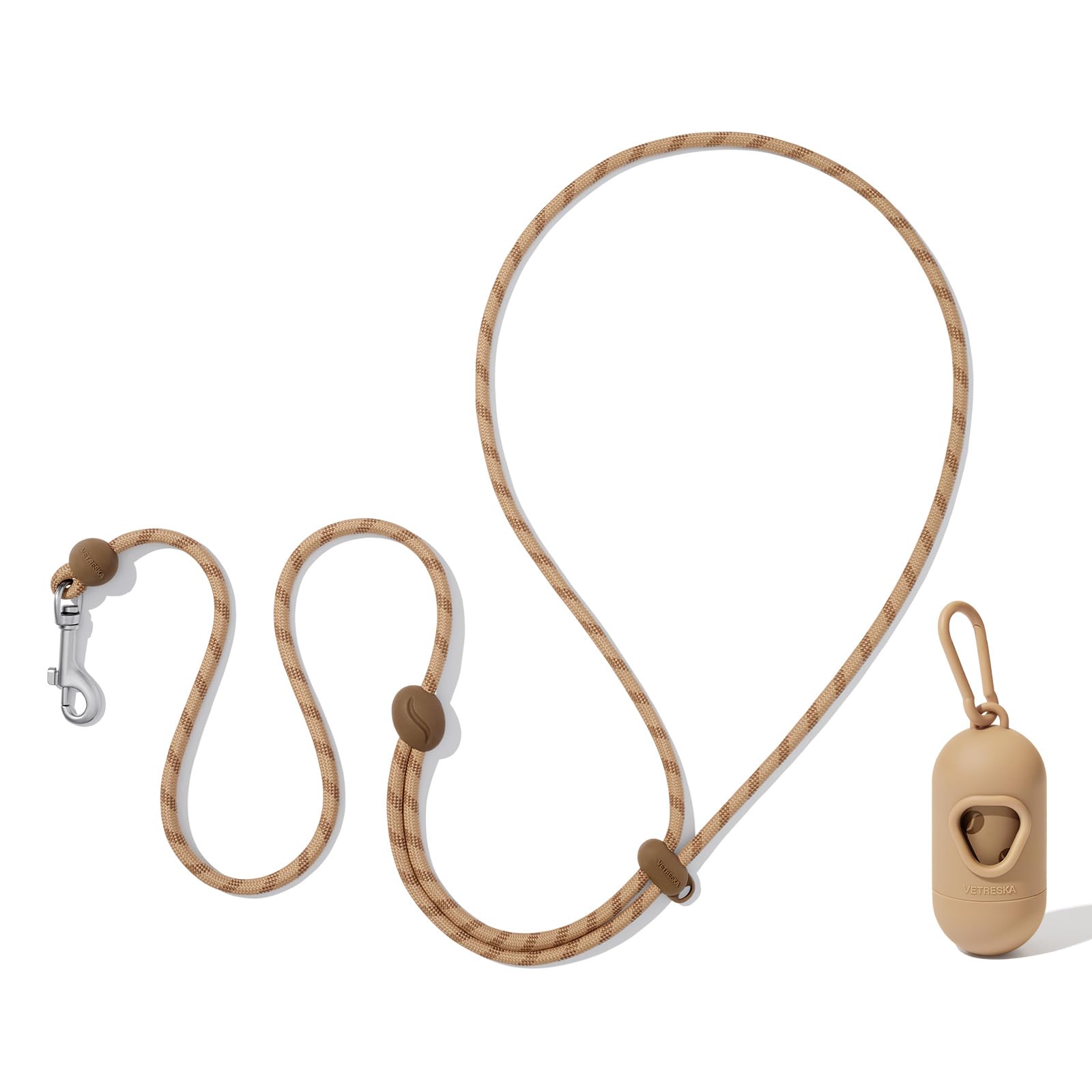VETRESKA Crossbody Hands-Free Dog Lead with Poo Bag Dispenser
