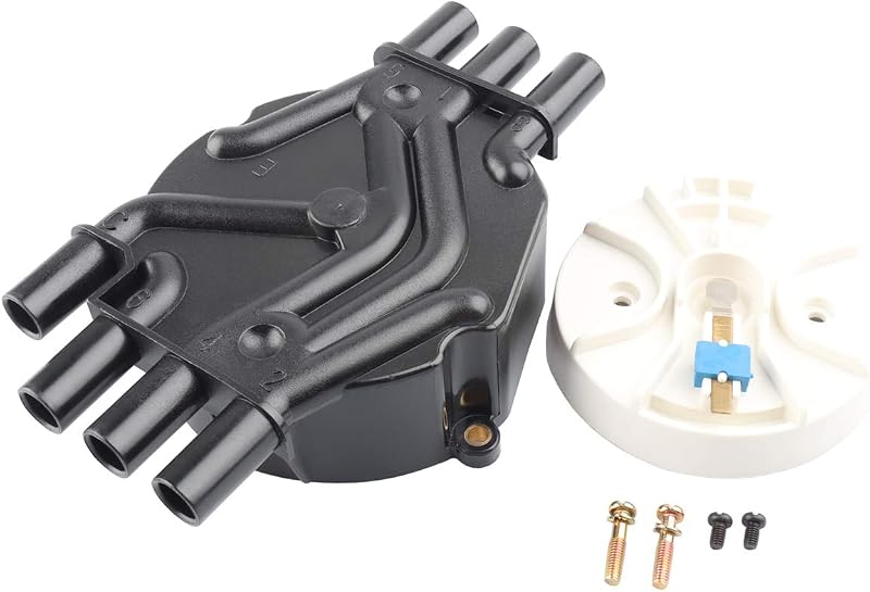 Ignition Distributor Cap and Rotor Kit, Replace D328A 10452458 D465 Compatible with Chevy GMC 4.3 Vortec - 1996-2005 Astro, 1995-2005 Blazer, 1995-2004 S10, 1999-2006 Silverado, 1995-2001 Jimmy, More