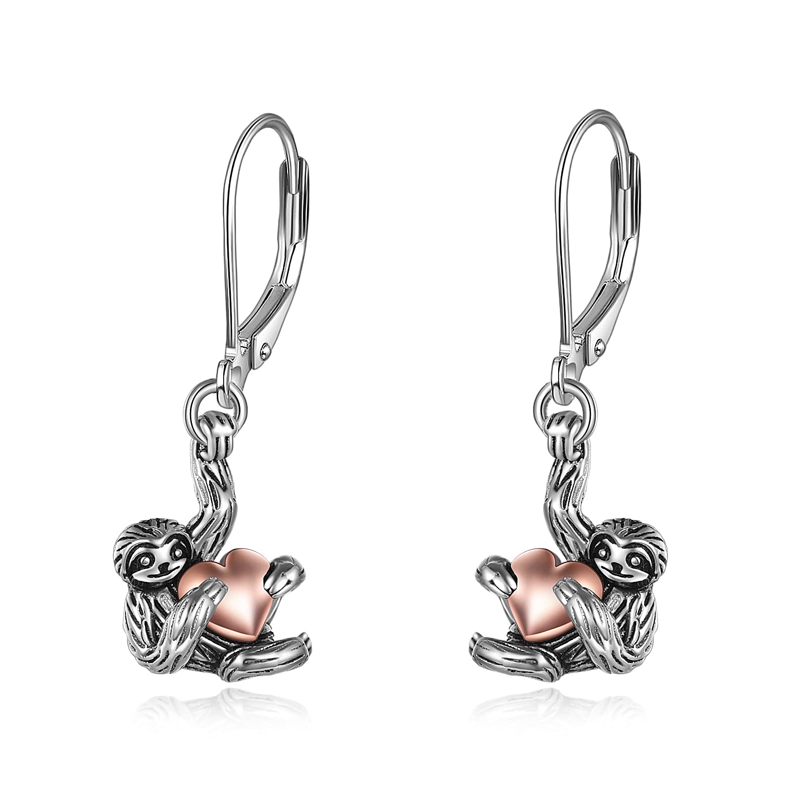 Faultier Geschenke Ohrringe Sterling Silber Faultier Baumeln Ohrringe Faultier Schmuck für Frauen Mädchen Geschenke
