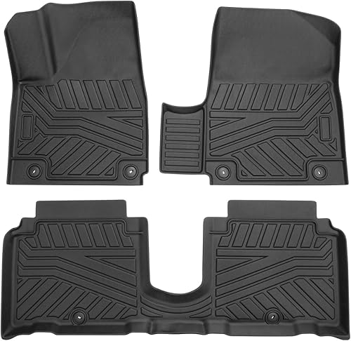 Vista 333 de Powerty Alfombras resistentes para BMW X3 2018 a 2024 y BMW X4 2019 a 2024, a medida para accesorios de X3 y X4, de elastómero termoplástico 3D