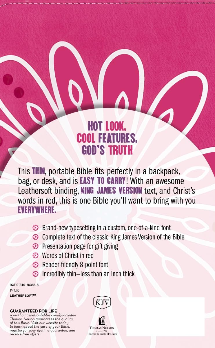 KJV, Bible for Kids, Leathersoft, Pink: Thinline Edition - Image 2