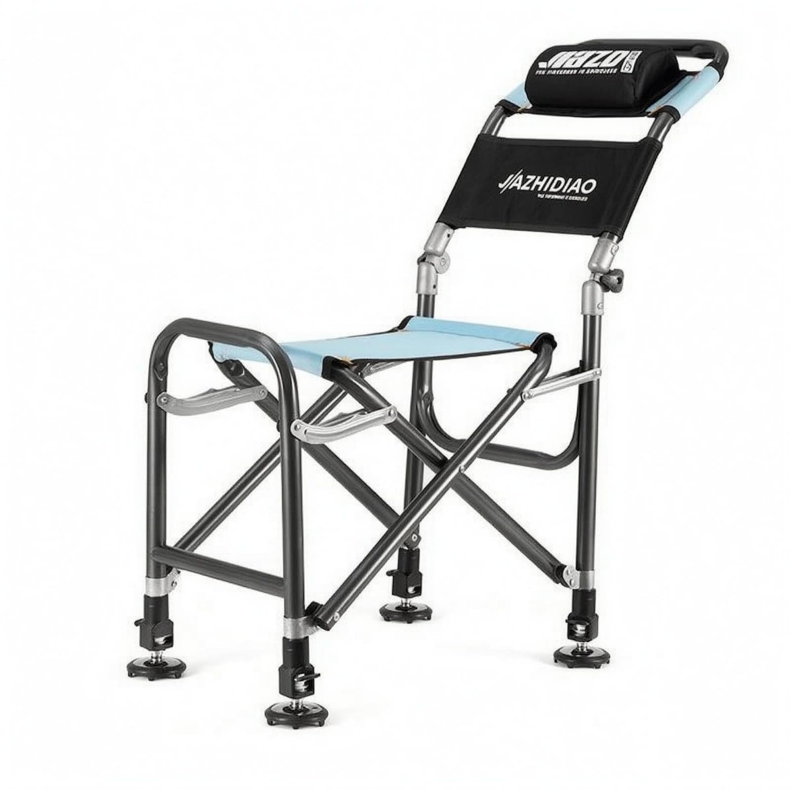 rockible Fishing Seat Silla de Pesca Plegable de, Pata De Eyección De Elevación Continua - Paquete Seis - Accesorios De Aluminio Y Magnesio De Cinco Piezas