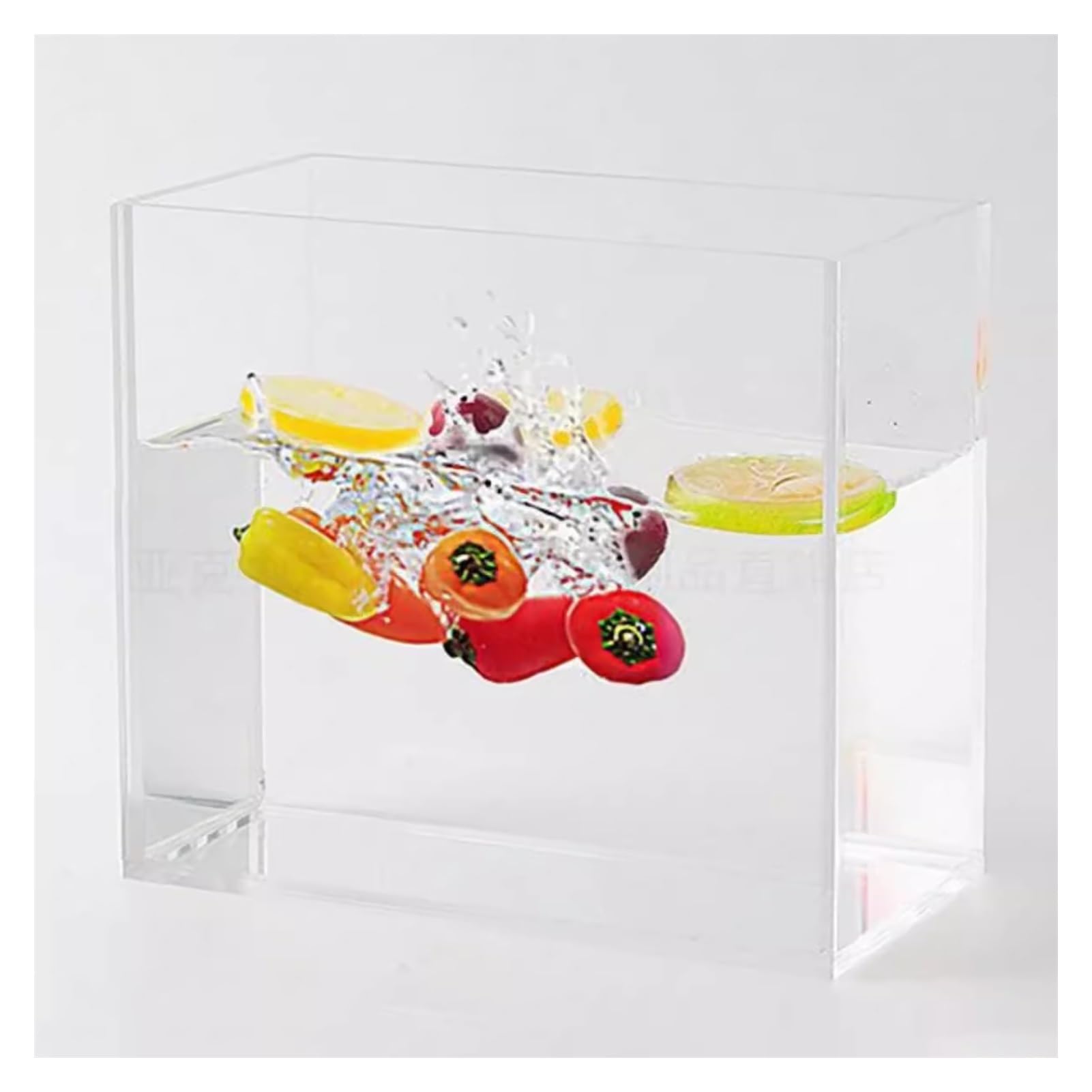 Tanque de Agua dinámico para fotografía acrílica, Vitrina de acrílico Transparente for Almacenamiento de fotografías, Varios tamaños(40x20x60cm)