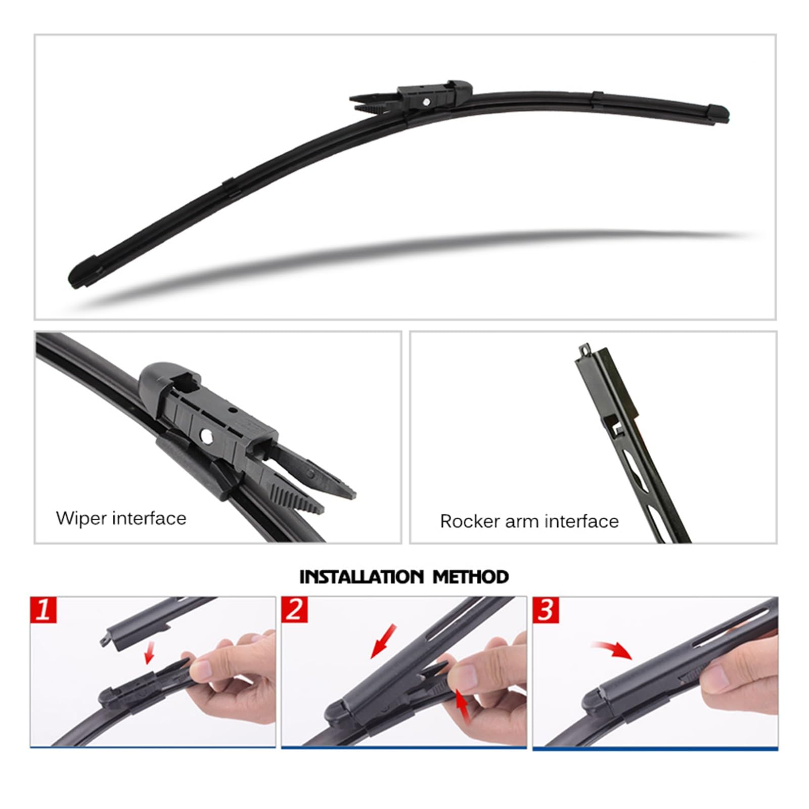 Pióro wycieraczki przednie wycieraczki samochodowe do Audi TT Mk2 8J 2006-2014 rok Auto szyba przednia szyba przednia 22 "+ 21"(LEFT DRIVER)