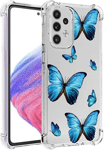 Yerebel Funda para Galaxy A53 5G, Samsung A53 5G SM-A536U, bonita funda transparente flexible de TPU suave funda de silicona para Samsung Galaxy A53 Yerebel Funda para Galaxy A53 5G, Samsung A53 5G SM-A536U, bonita funda transparente flexible de TPU suave funda de silicona para Samsung Galaxy A53