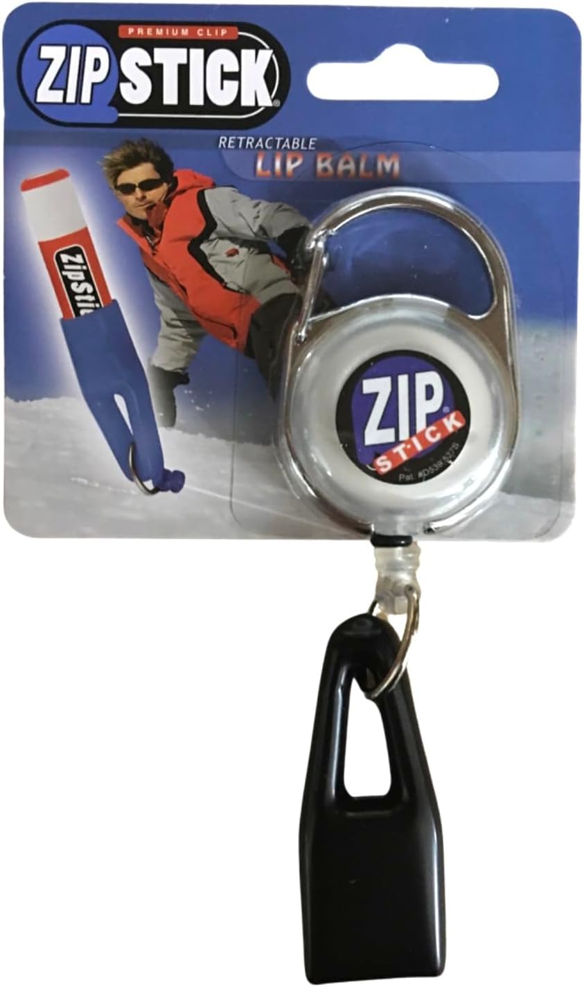 1 White Zip Stick Lip Balm Holder