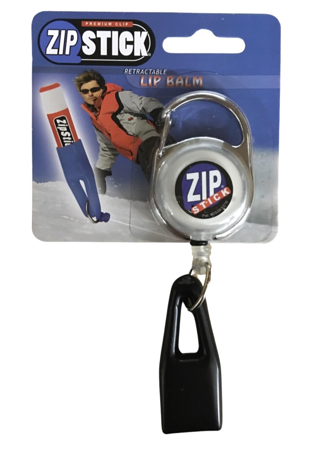 1 White Zip Stick Lip Balm Holder