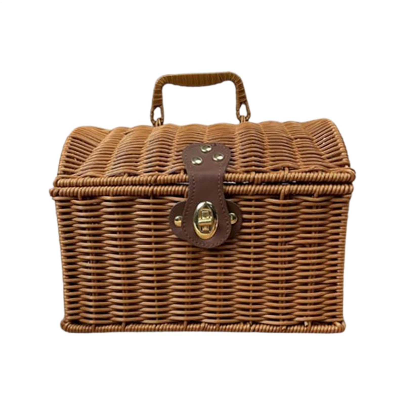 Panier de pique-nique décoratif avec poignée pour un salon style ferme