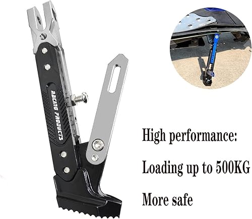 Miniatura 7 de Accesorios universales para motocicleta, scooter de motor, aleación de aluminio CNC modificada, soporte de trípode ajustable, soporte lateral de