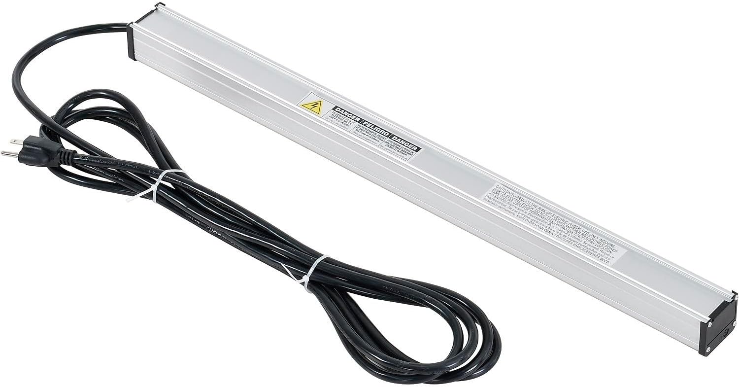 Global Industrial 25" 9 Outlet Aluminum Power Strip with 15-ft Cord ETL/cETL